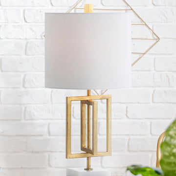 Anya 20.25" Metal/Marble LED Table Lamp - JONATHAN Y